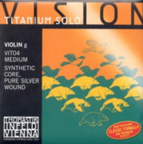 CUERDA VIOLIN - Thomastik (Vision Titanium/Vit04) (Alma Sintetica/Entorchado Plata) 4ª Medium Violin4