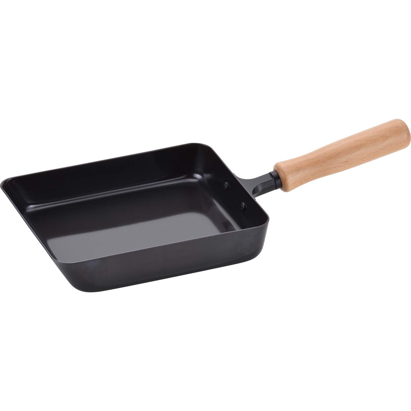 Wahei Freiz Tsubame Sanjo CS-013 Iron Frying Pan, Egg Grilled, 5.5 x 7.1 inches (14 x 18 cm), Wooden Handle, Induction Compatible, Gas, Made in Japan, Chitose