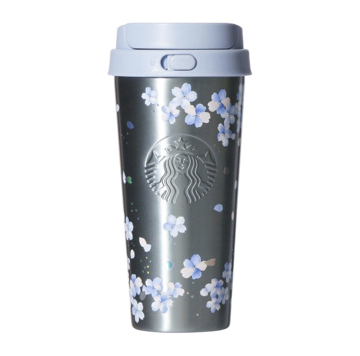 STARBUCKS SAKURA 2026 Stainless Steel To-Go Bottle, Airy Blue, 16.1 fl oz (473 ml)