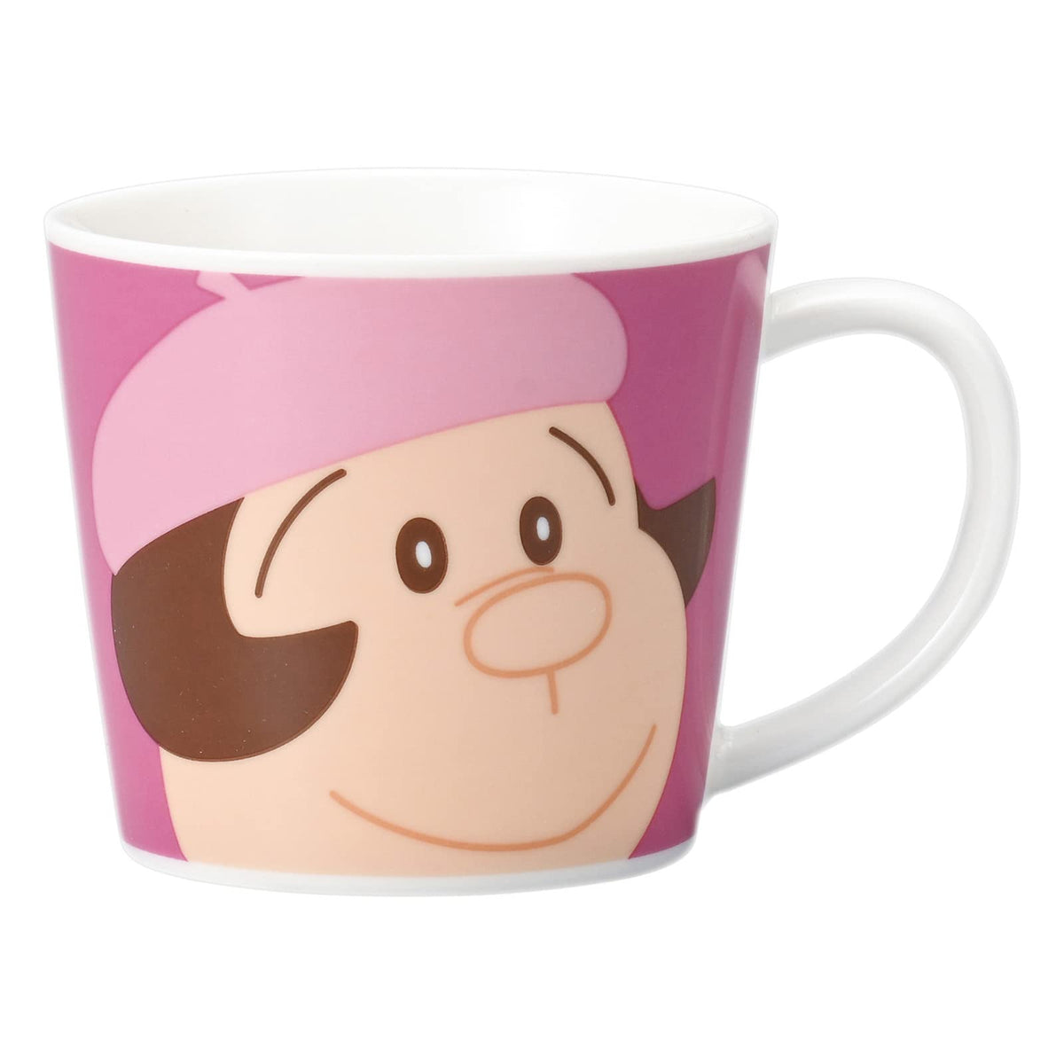 Doraemon 070124 Jaiko Mug, New Face Mug, Size M, Approx. 9.5 fl oz (280 ml), Made in Japan