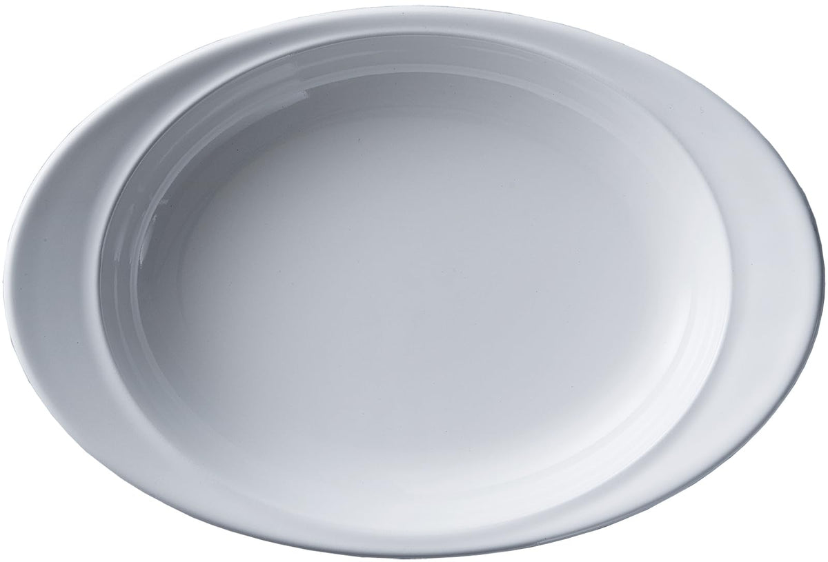 野田琺瑯(Nodahoro) Noda Horo Curry Plate, Enameled Pasta Plate, 11.0 inches (28 cm), Oven Safe, Made in Japan CZ-28