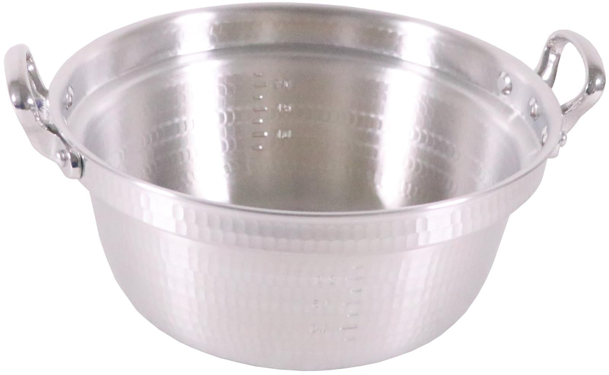 Aluminum King Hammered Cooking Pot with Scale 9.4 inches (24 cm)