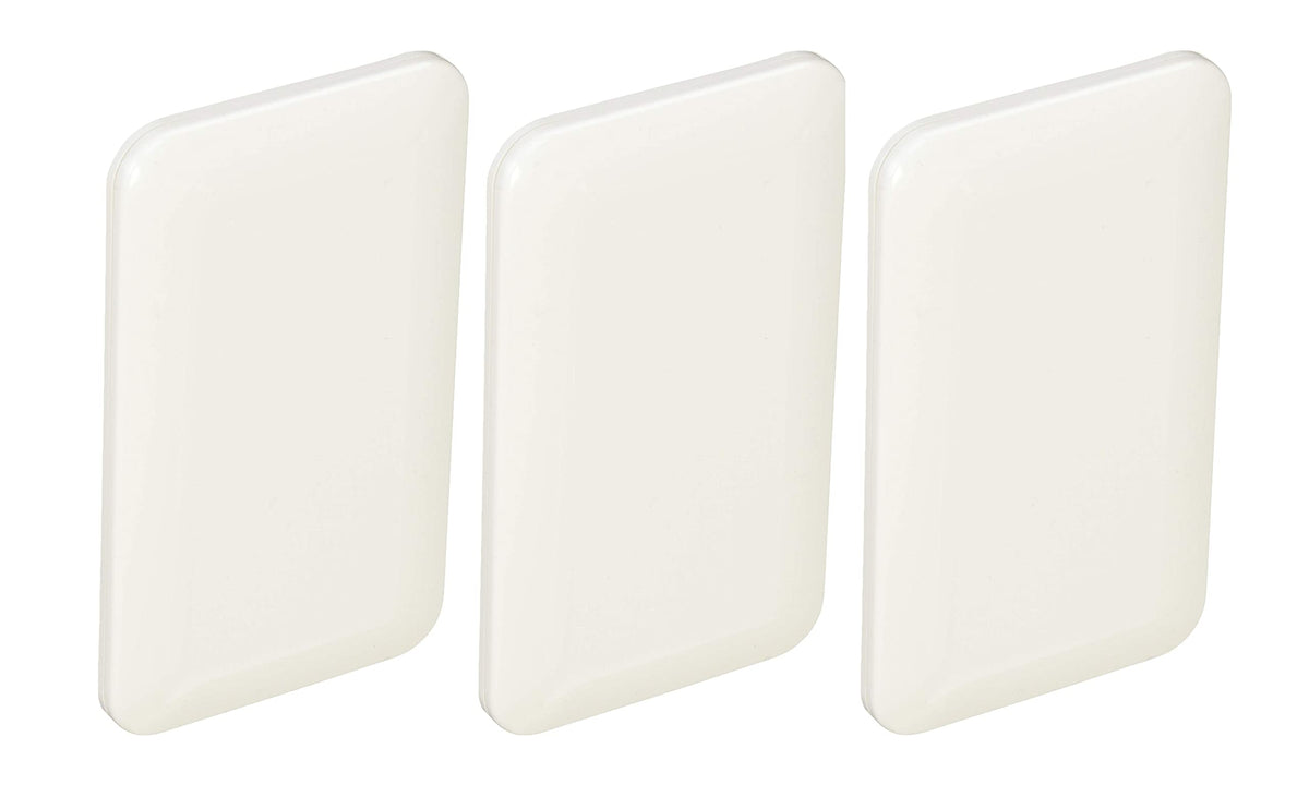 Panasonic Cosmo Series WTC7091W3 Wide 21 Cover Plate (Round), For 1 Row, White, Set of 3