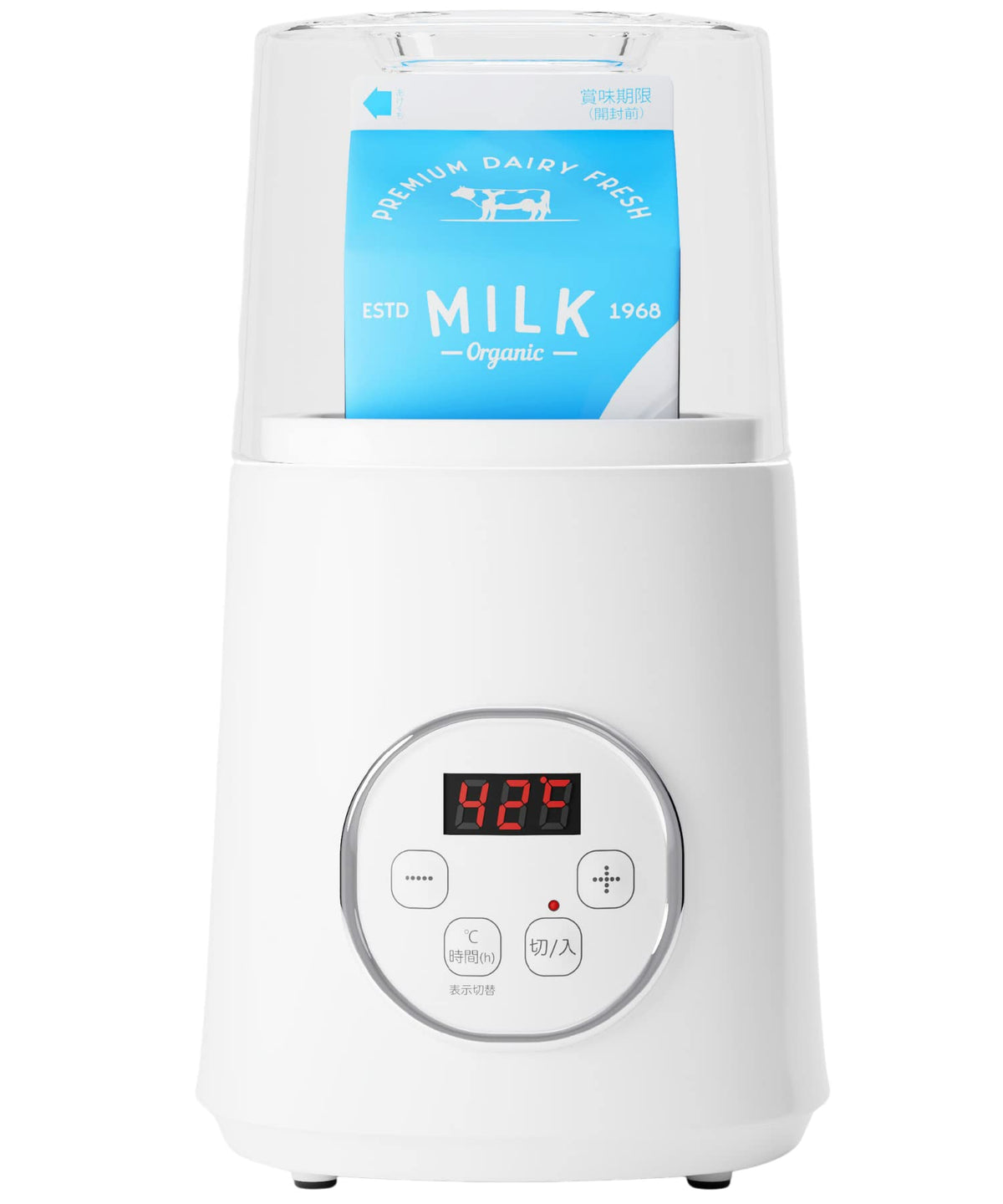 Yogurt maker 【It does not fail in the outstanding temperature stability! 】 Stainless steel spoon with Caspian Soy milk R-1 Greek yogurt Lactohelthys (White)
