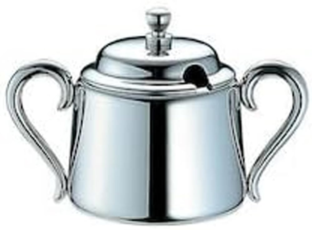 三宝産業 YUKIWA Q-03031503 M Sugar Pot for 3 People, Stainless Steel