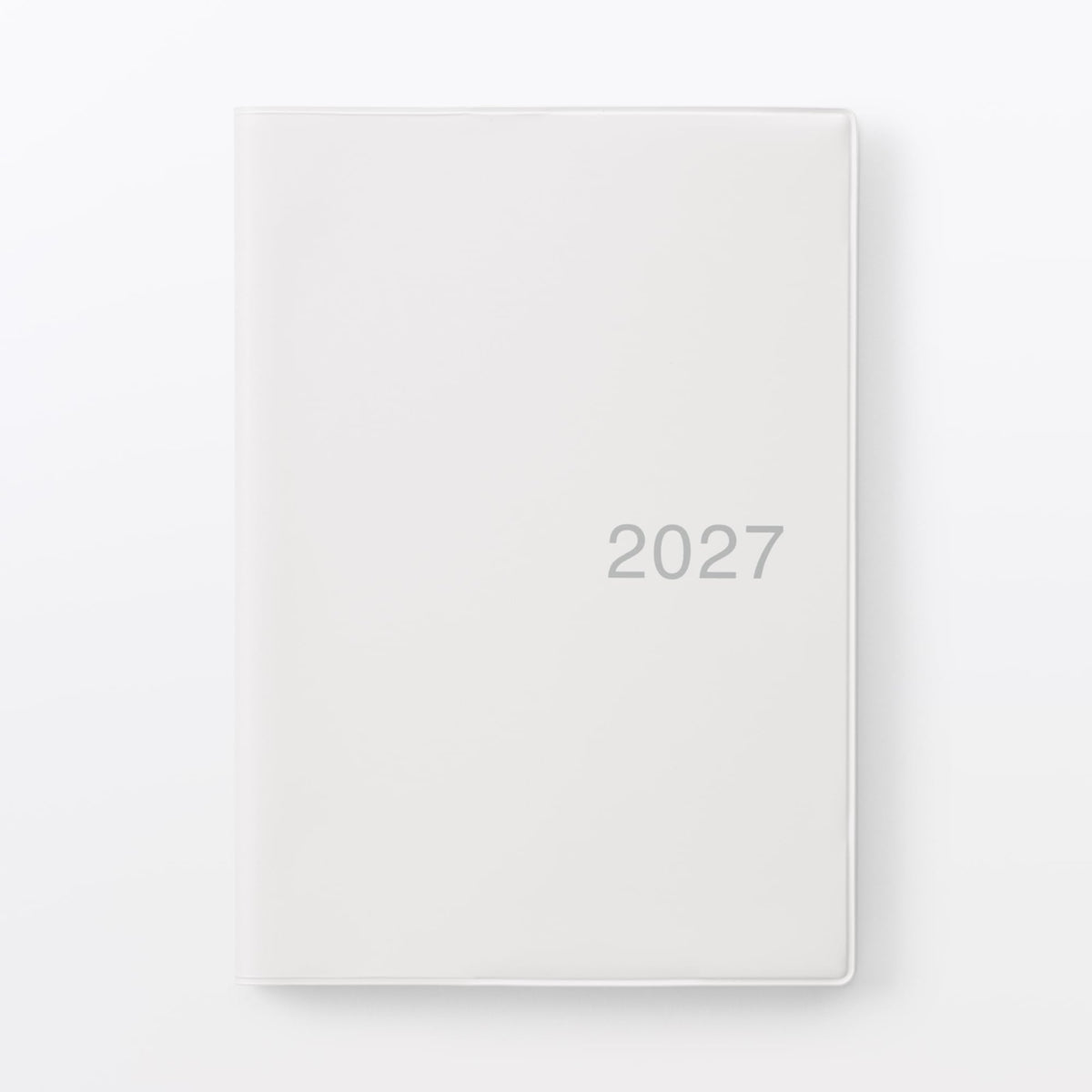 MUJI 23102049 Monday Starting Monthly Planner, Starts December 2026, B6, White Gray