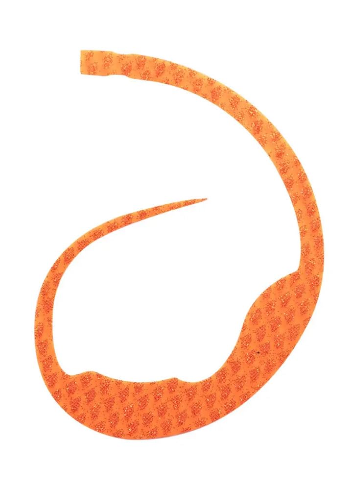 Start Magic Curly Silicone Necktie, 01 Orange Gold Scale