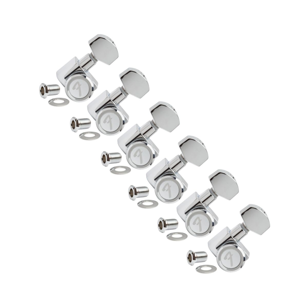 Fender Locking Stratocaster/Telecaster Tuning Machine Set - Brushed Chrome