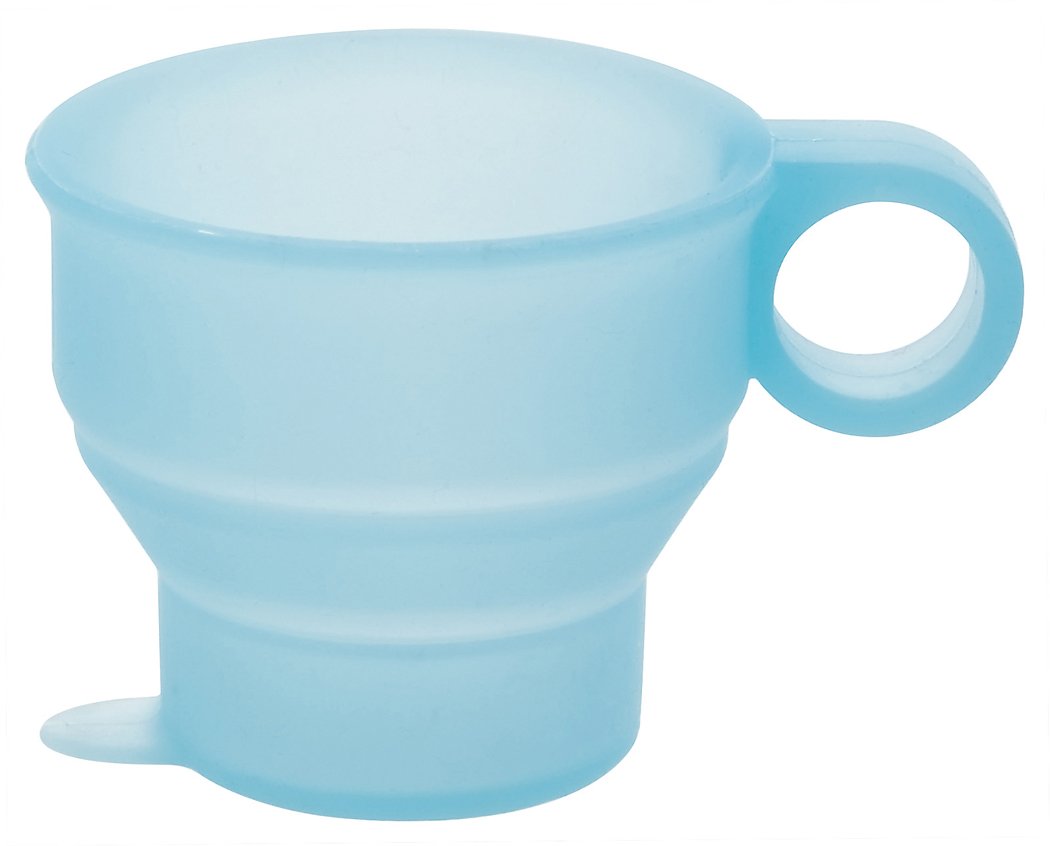 Skater KSL1 Silicone Collapsible Cup, 4.2 fl oz (120 ml), OWN COLOR, Blue