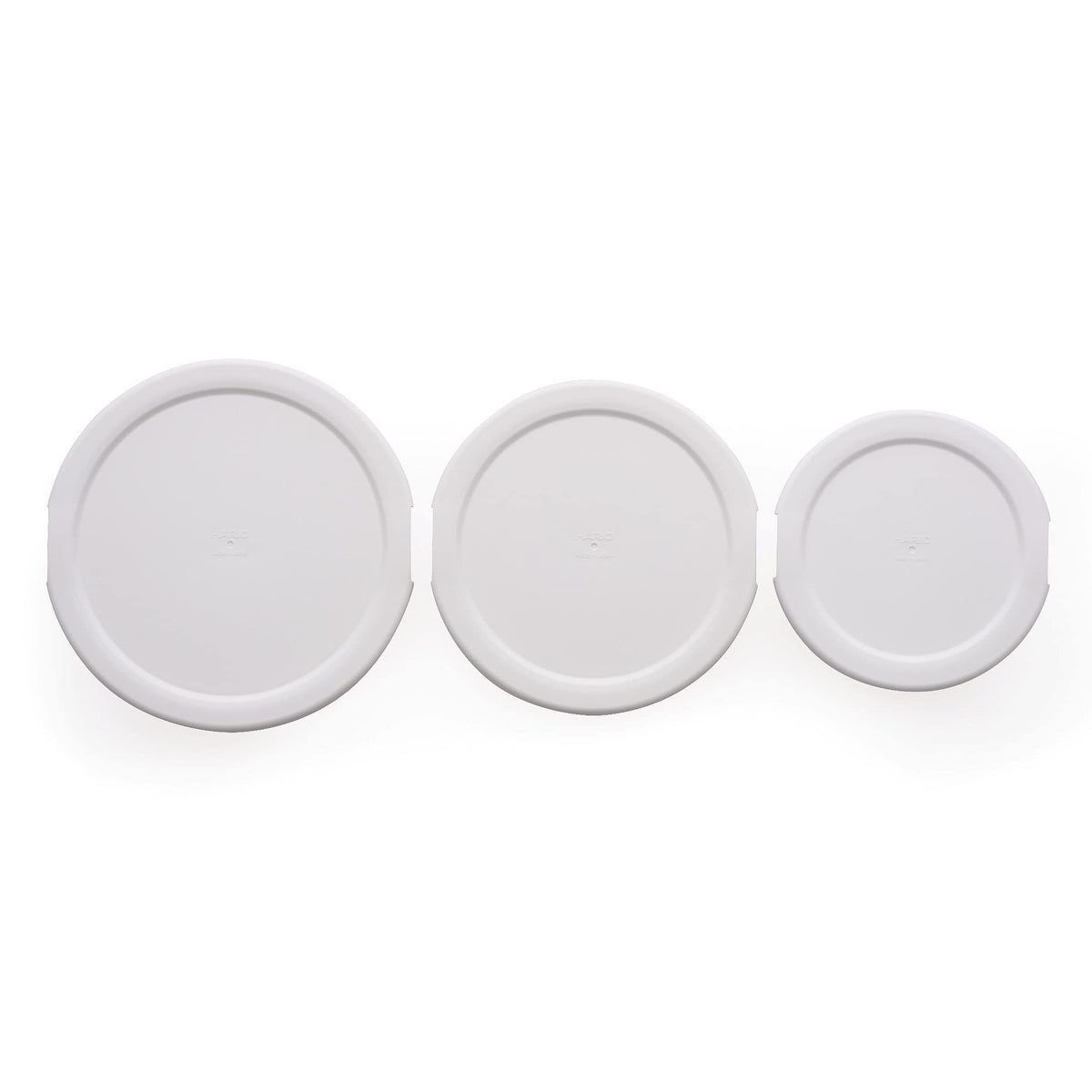 Hario Heat Resistant Glass Bowl Microwave Lid Set of 3, White