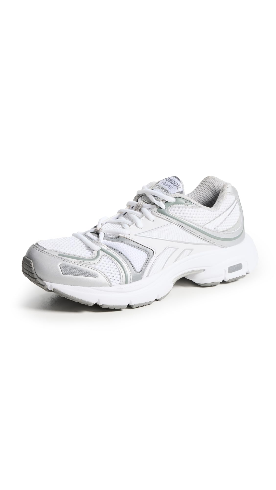 Reebok Unisex Children's RBK Premier Road Plus VISneaker, White Grey 1 Silver Metallic, 10