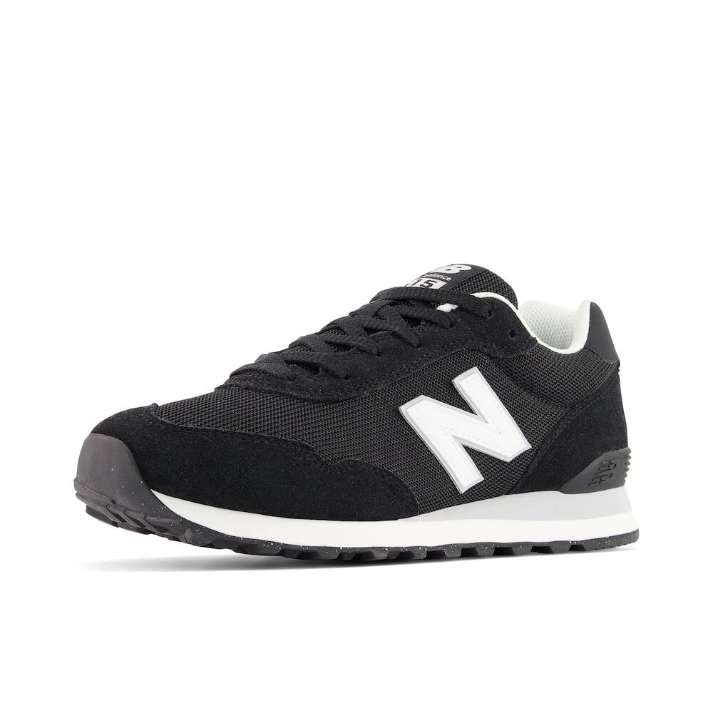 New Balance Men's 515 V3 Sneaker, Black/White/Aluminum Grey, 12