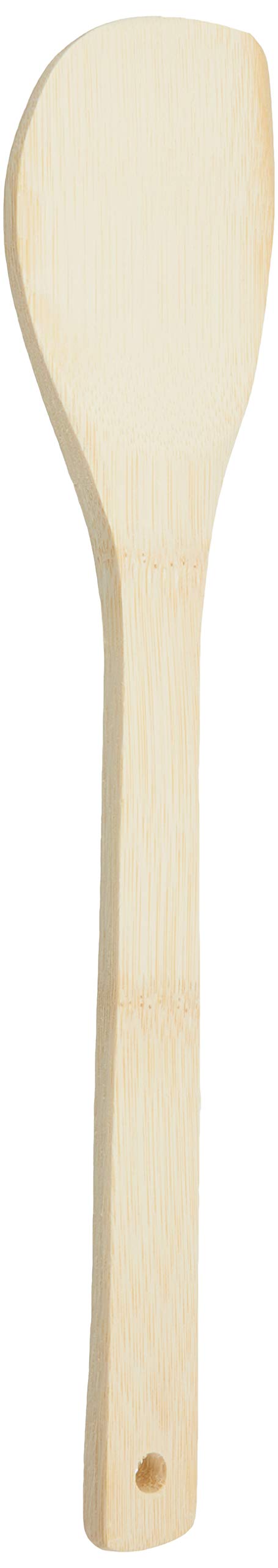 DELISH KITCHEN CC-1329 Pearl Metal Spatula, Spatula, Natural, 11.8 inches (30 cm), Bamboo Spatula