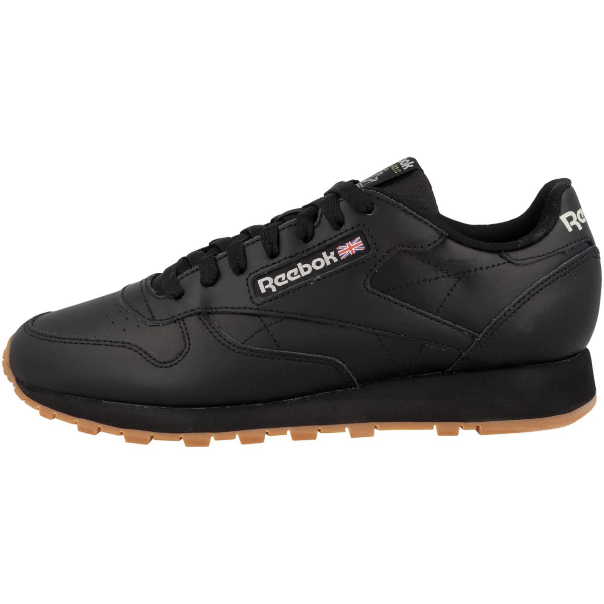 Reebok Men's Classic Leather Sneakers, Core Black Pure Grey 5 Reebok Rubber Gum 03, 13