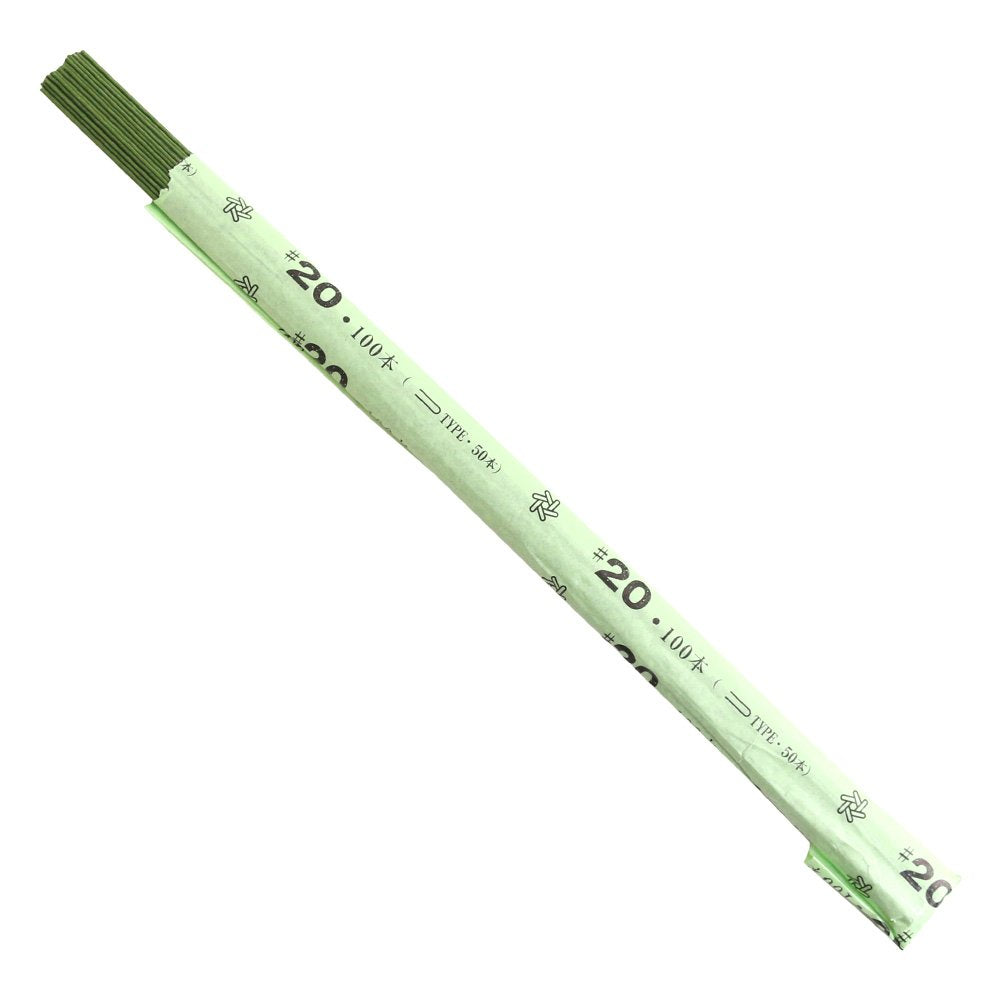 NBK MAF-J20G Ground Winding Wire, 20, Pack of 100, Total Length 14.2 inches (36 cm), Green