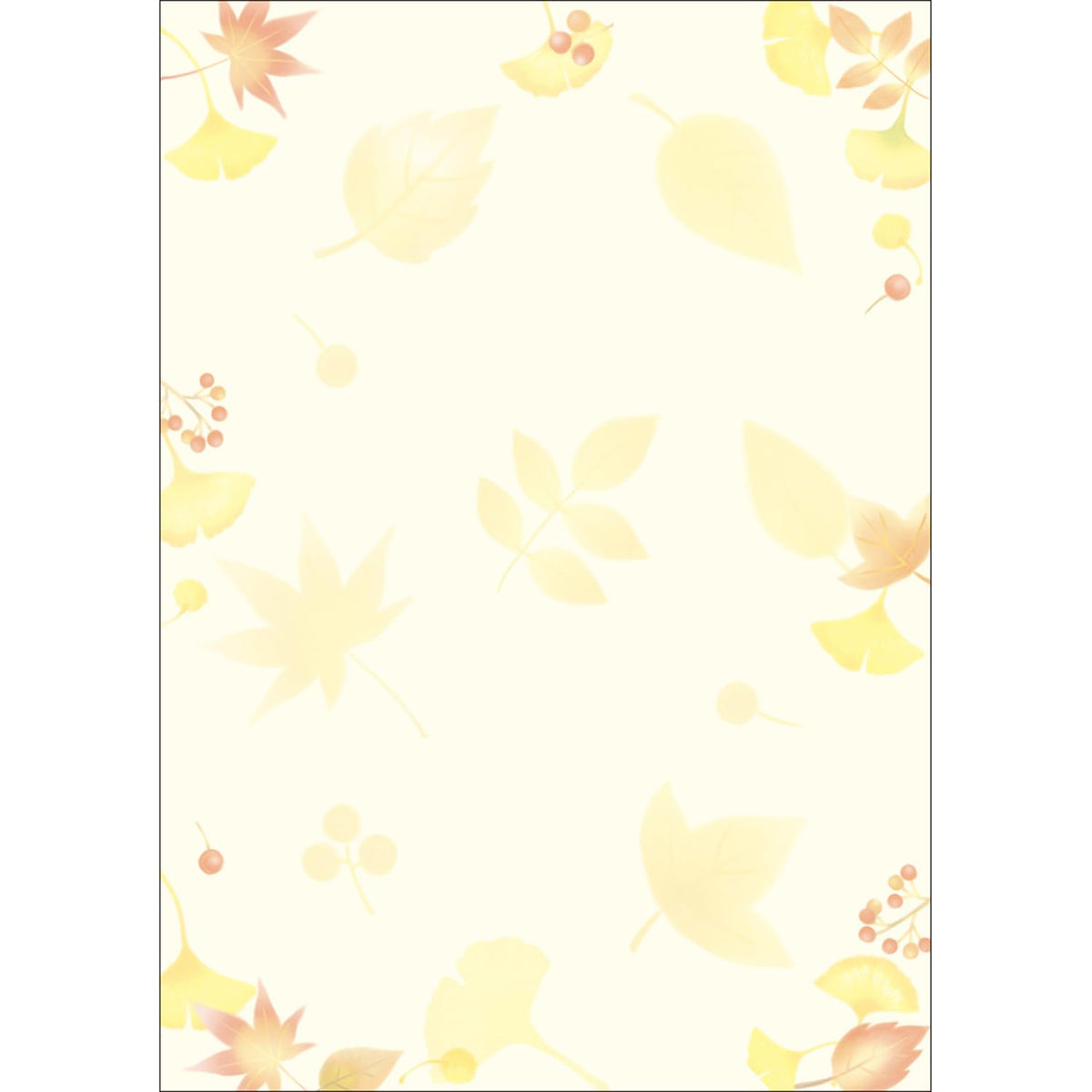 Sasagawa 4-1035 Inkjet Paper, Japanese Pattern Paper, Japanese Pattern Set, A4, OA Compatible, Fallen Leaves, 50 Sheets