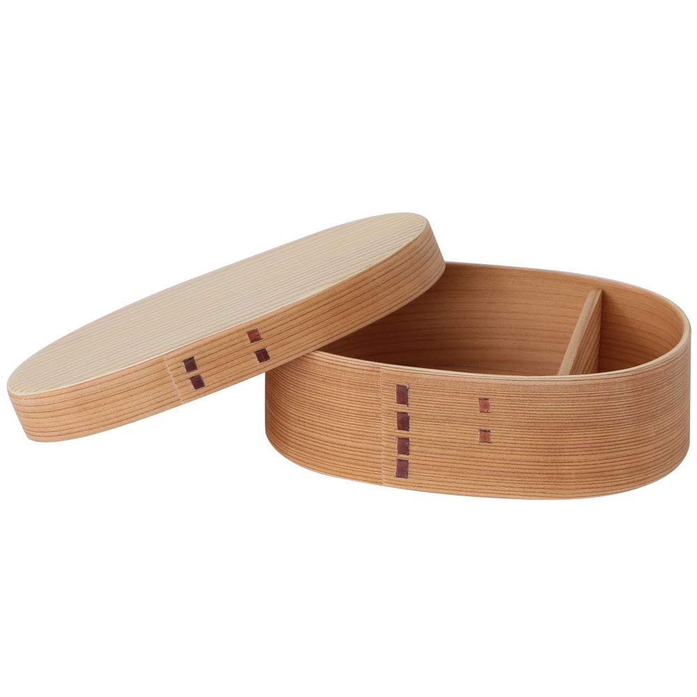 Nakashige International BDH1711T Lunch Box, Natural, 0.7 x 0.5 x 3.0 inches (18 x 12 x 7.5 mm)