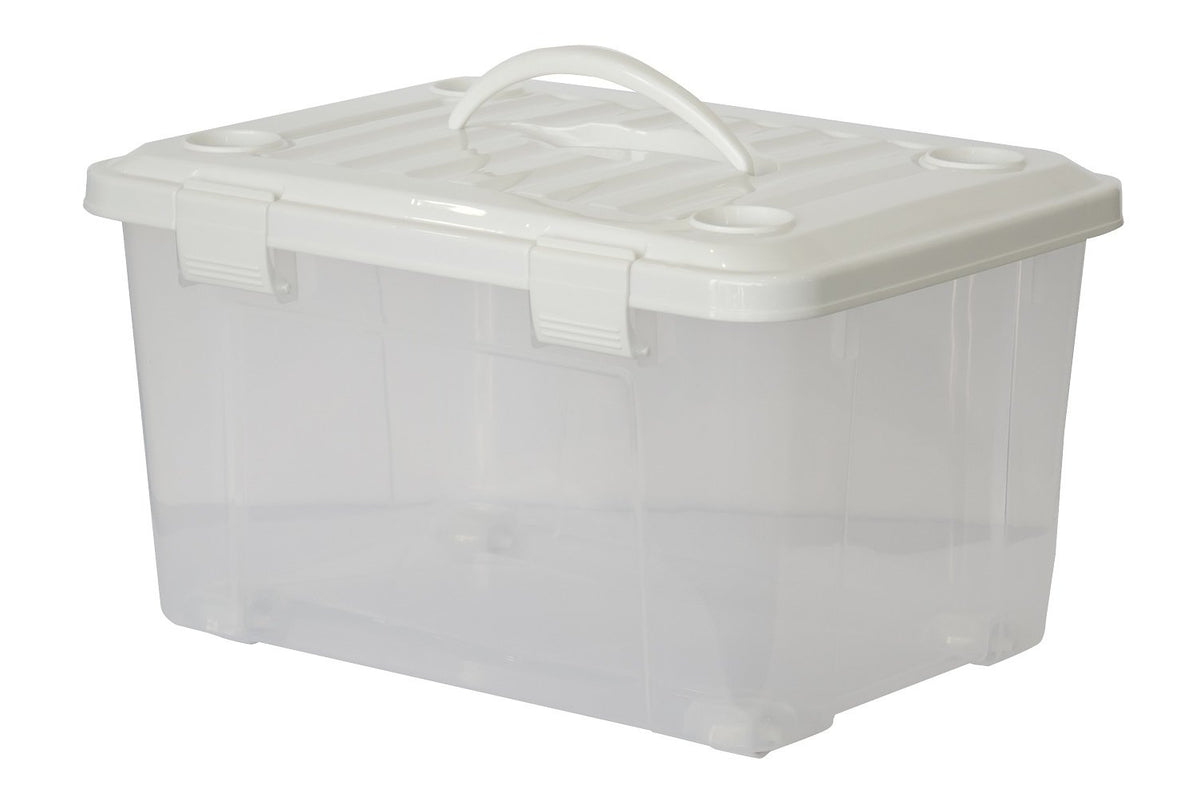 Tenma Profix Free Box 35 White with Handle, Width 19.7 x Depth 14.2 x Height 11.4 inches (50 x 36 x 29 cm)
