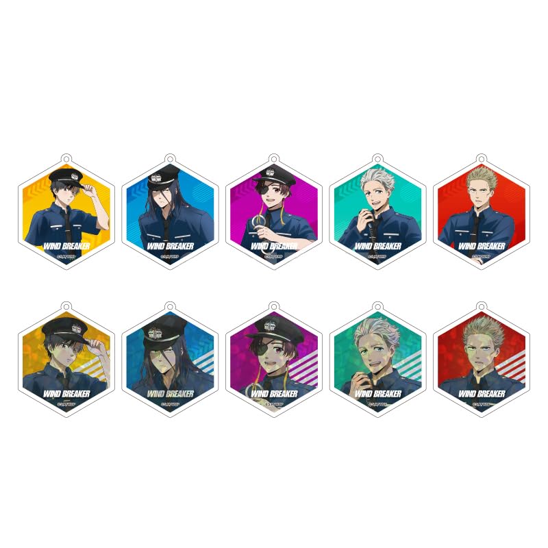 シーワン WIND BREAKER Acrylic Key Holder Collection, Cop Ver, Box of 10
