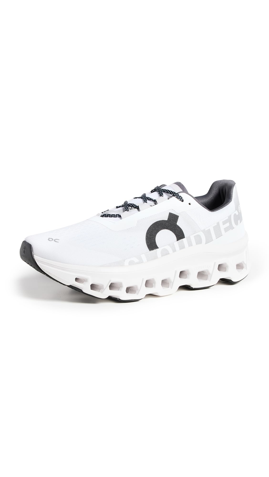 On Men's Cloudmonster Sneakers, All White, 9 Medium US