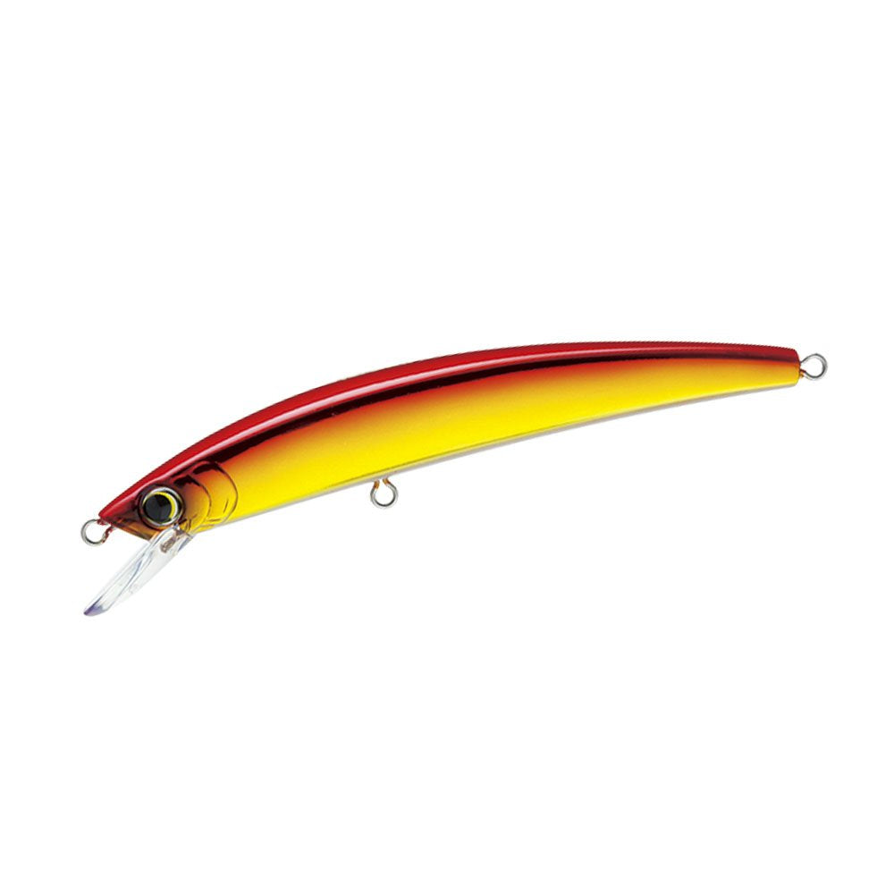 Yo-Zuri Crystal Minnow Floating Lure, Gold Red, 3-1/2-Inch