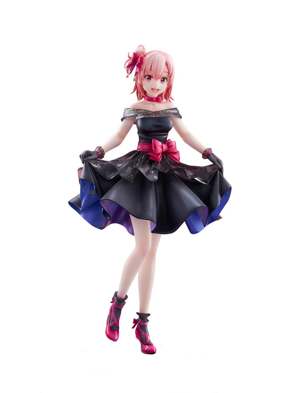 SHIBUYA SCRAMBLE FIGURE "My Youth Romantic Comedy is Gone. Complete Yui Yuigahama Starry Dress Ver., 1/7 Scale, Approx. 10.3 inches (261 mm), PVC Pre-painted Complete Figure
