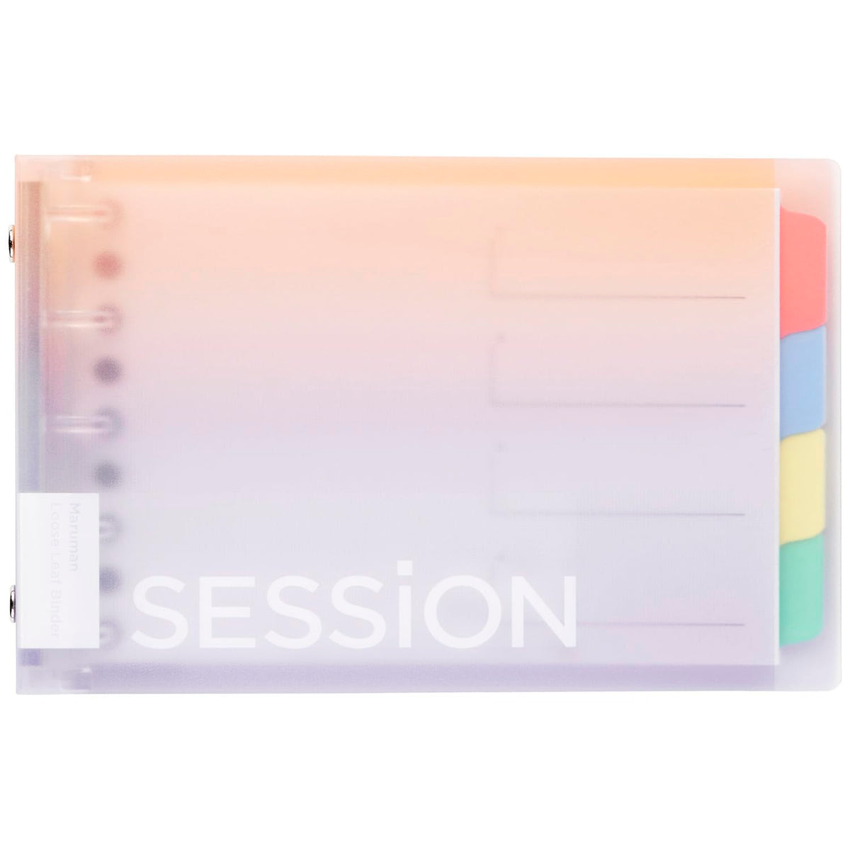 Maruman FM310A-97B Loose Leaf Binder Session Mini Size, 5 Holes, Gradient, Yuyake
