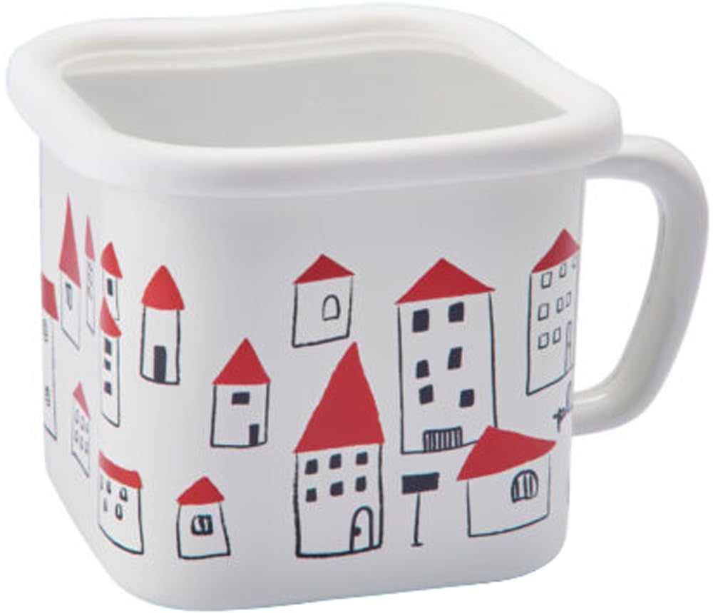 Toyohoro YJ-823 Prunes Enameled Multi Square Pot, Clean, Long Lasting, Convenient, Made in Japan