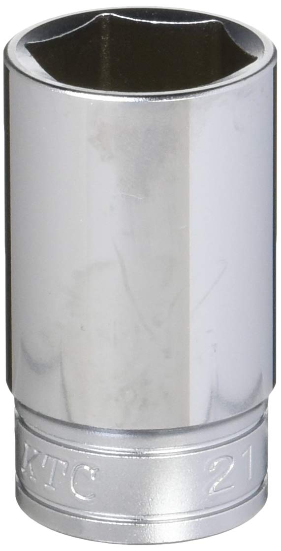 Kyoto Tools (KTC) B3M21 3/8" Semi-Deep Socket (Hexagonal) 0.8 inches (21 mm)