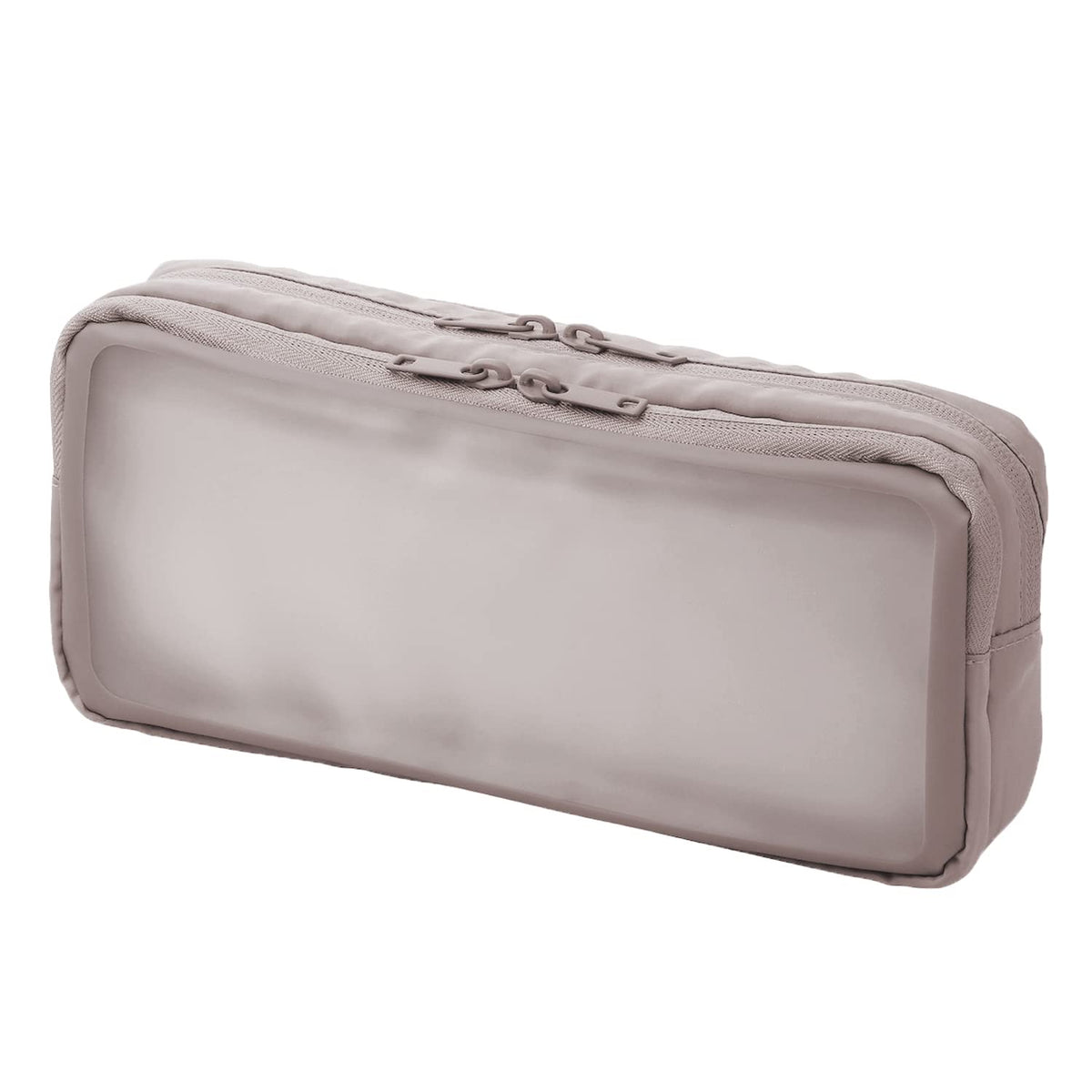 Plus TW-BG002L 428-761 Jibuniro Naka-Visible Gadget Pouch, L, Gray