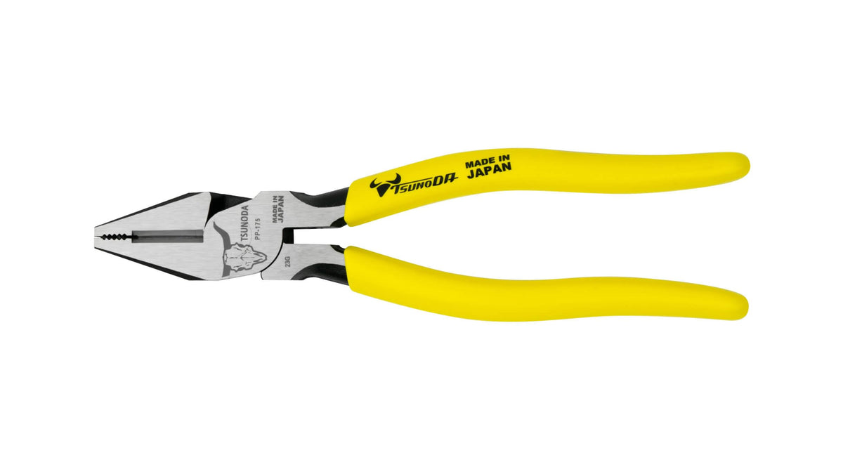 Tsunoda PP-175, High-Leverage Linemans Pliers 7-inches (175mm)