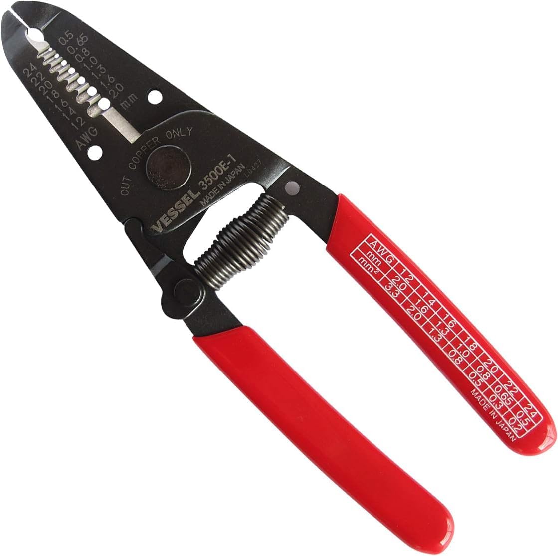 VESSEL 3500E-1 Wire Stripper, Compatible with Electrical Workers Test
