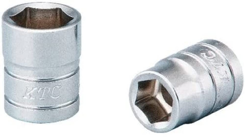 Kyoto Machine Tools (KTC) Socket Hexagonal B2-04-S Size: 0.1 x Total Length: 0.6 x 0.6 inches (16 x 6.35 mm)
