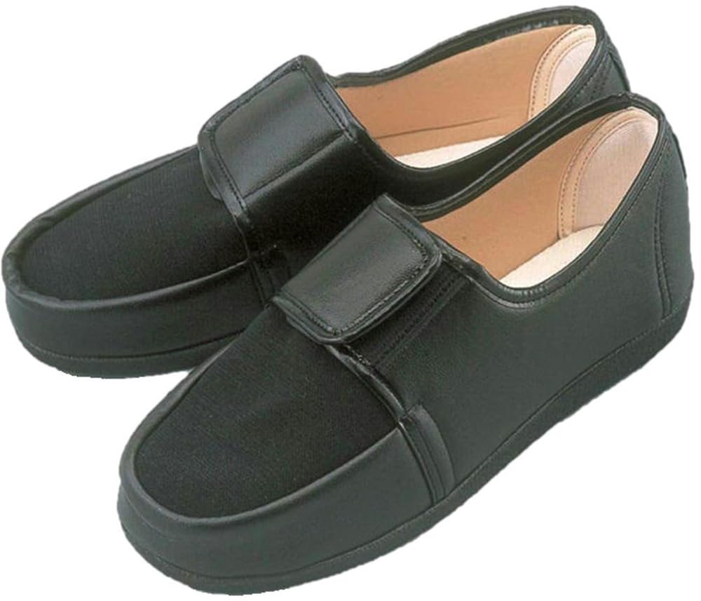 Marianne W603 Moccasin Rehabilitation Shoes, Foot Support, Women's, Soft Fit, Black, 22, 3E
