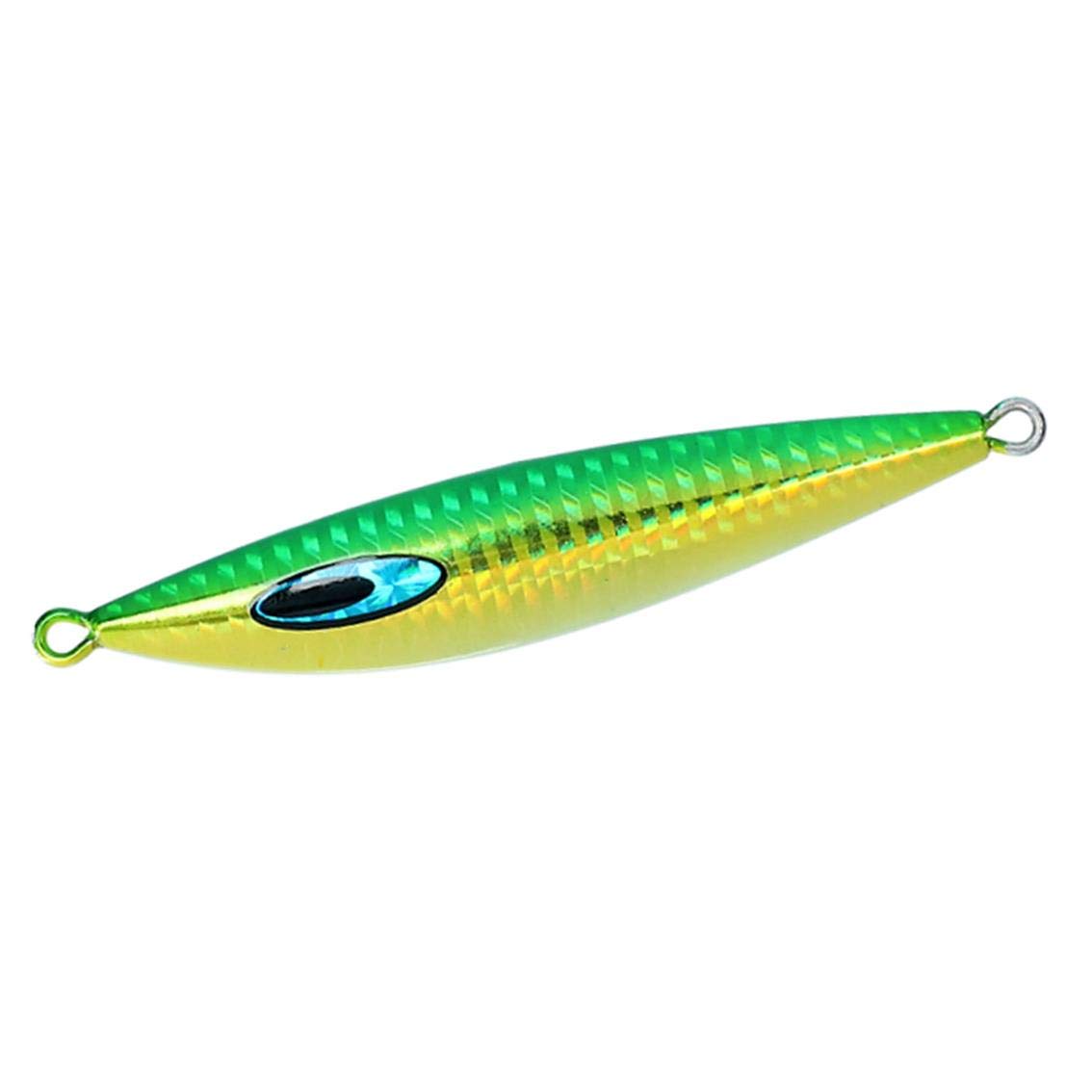 Daiwa Saltiga FK Jig TG Metal Jig, 4.1 oz (110 g), PH Green Gold Globerry, Saltiga FK Jig TG Lure