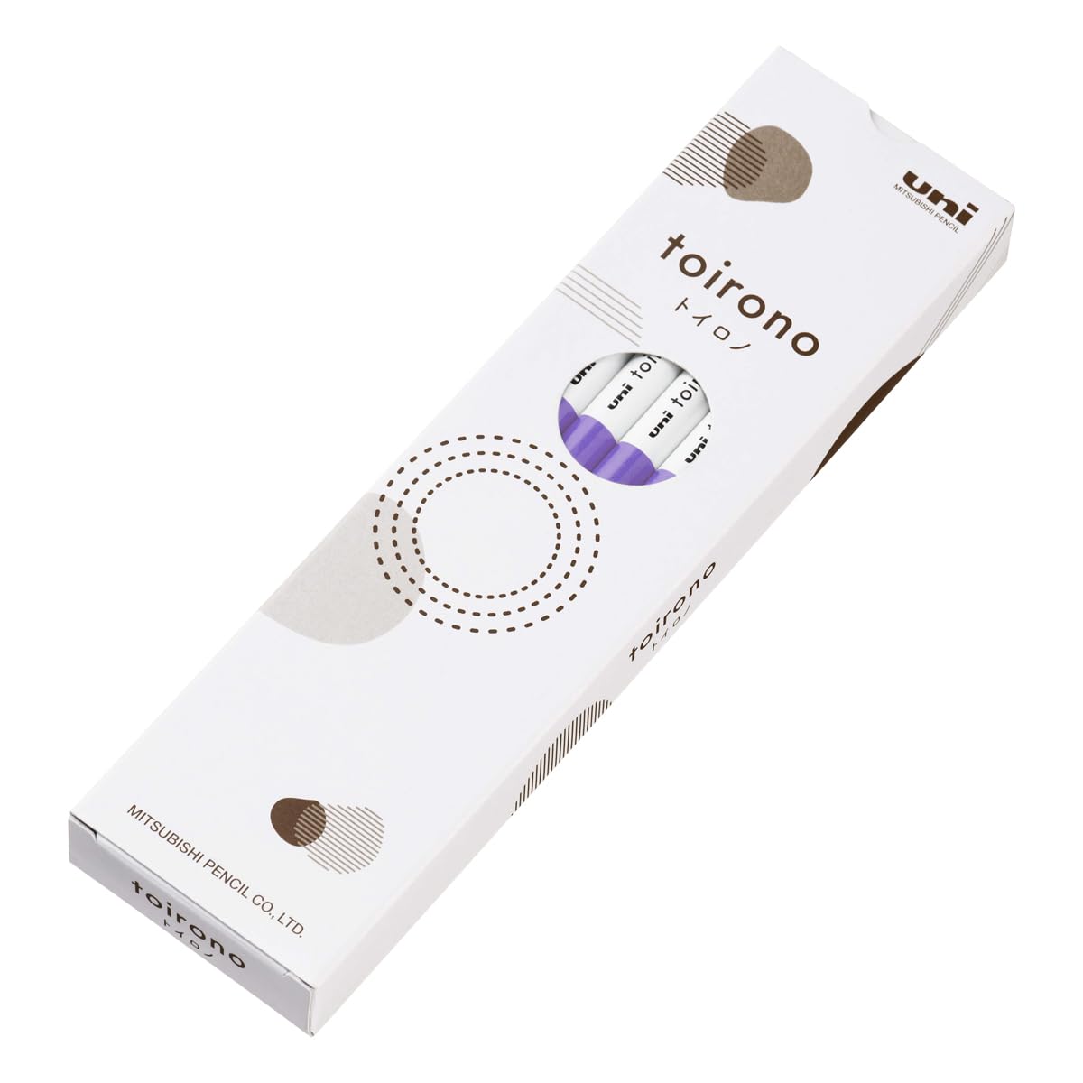 Mitsubishi Pencil TR.1291D Toirono Colored Pencils, 1 Dozen Heliotrope