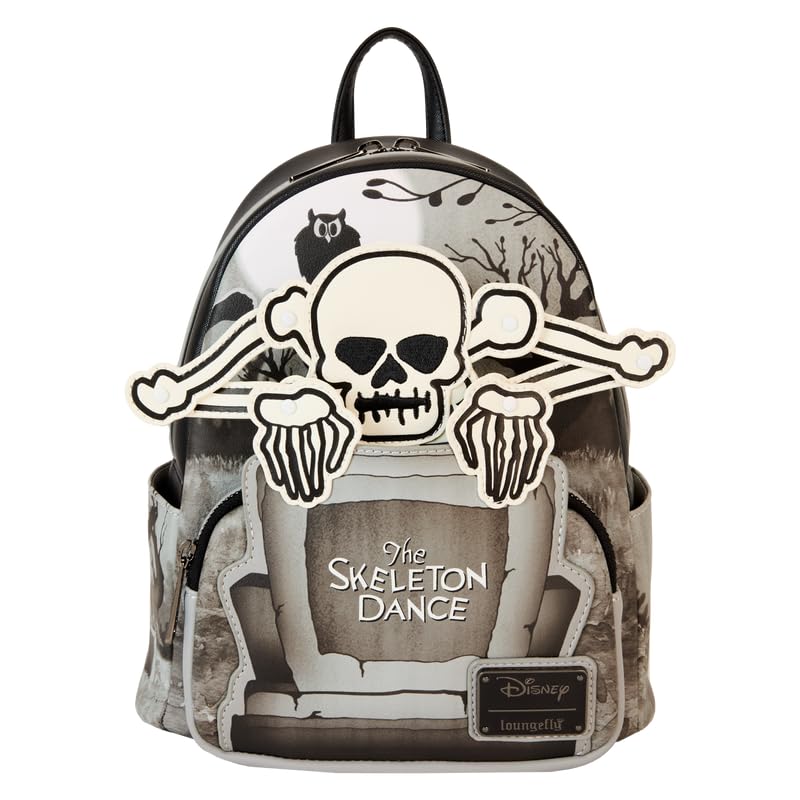 Loungefly Disney Skeleton Dance Womens Double Strap Shoulder Bag Purse