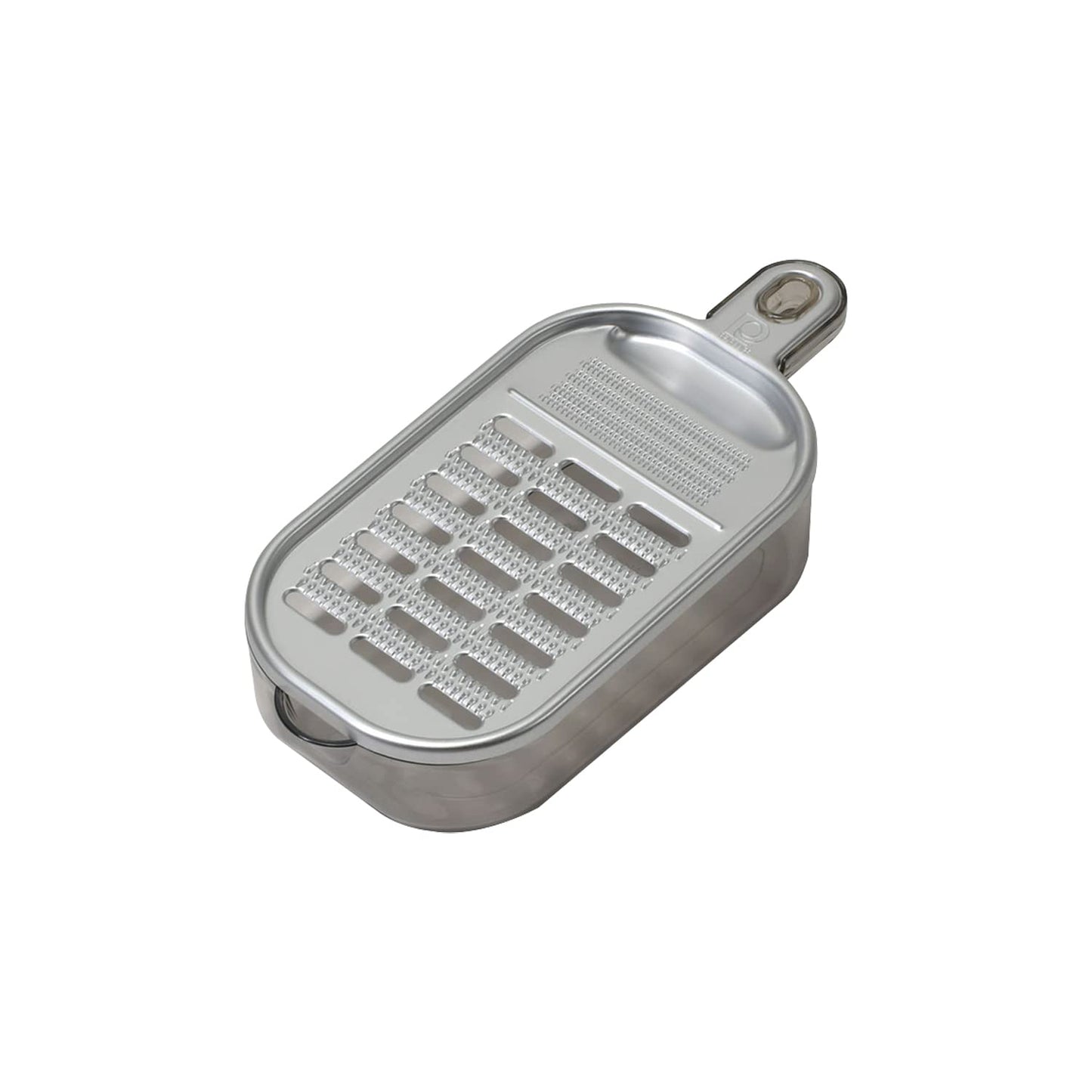 Pearl Metal CC-1612 CC-1612 Grater with Saucer, Aluminum, Daikon Radish, Condiment, 2-Way, Lightweight, Made in Japan