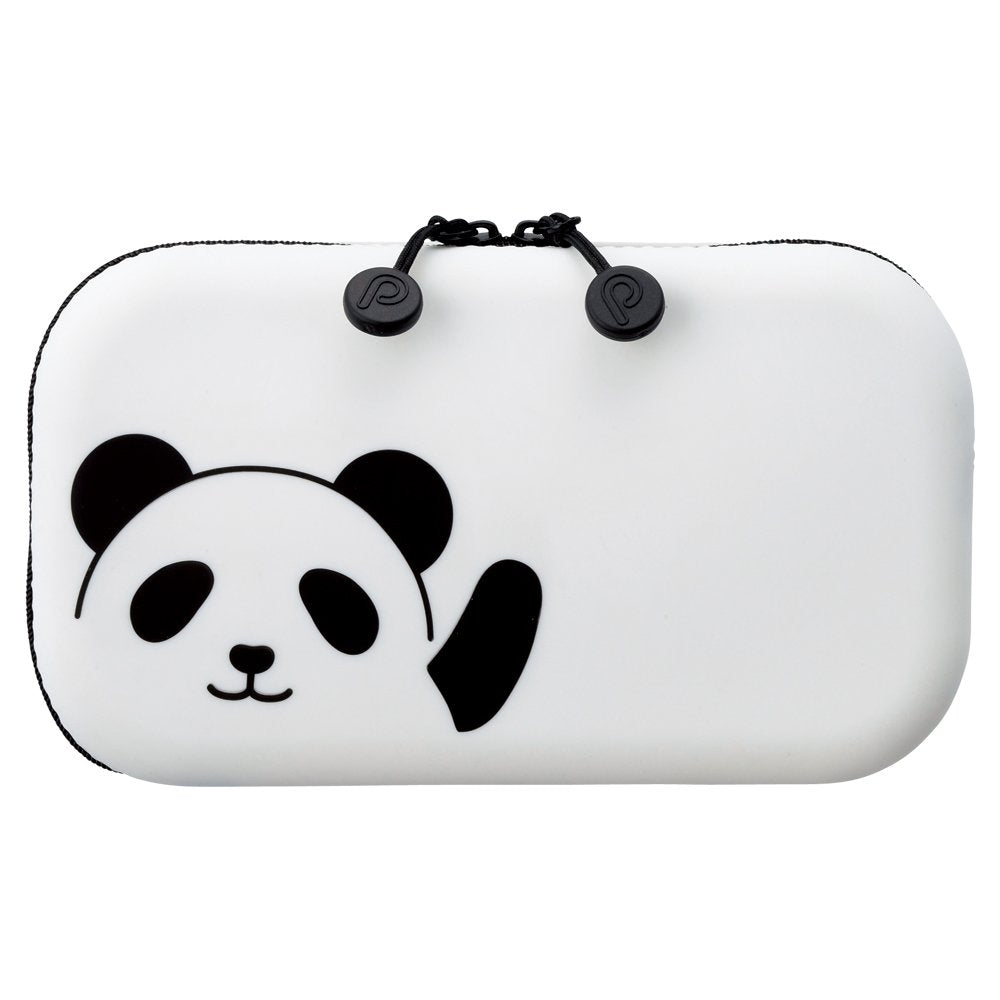 LIHIT LAB PuniLabo Zipper Pouch, 7.5" × 1.5", Panda (A7716-6)