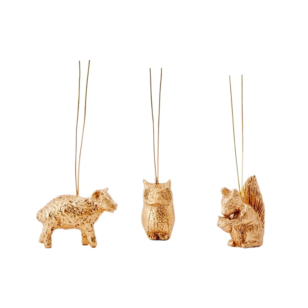 Wreath Tree Ornament Animal B (Owl, Sheep, Squirrel)