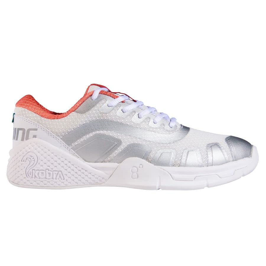Salming Recoil Kobra (White/Coral) Women's Indoor Court Shoes (1232078-0708) 6.5