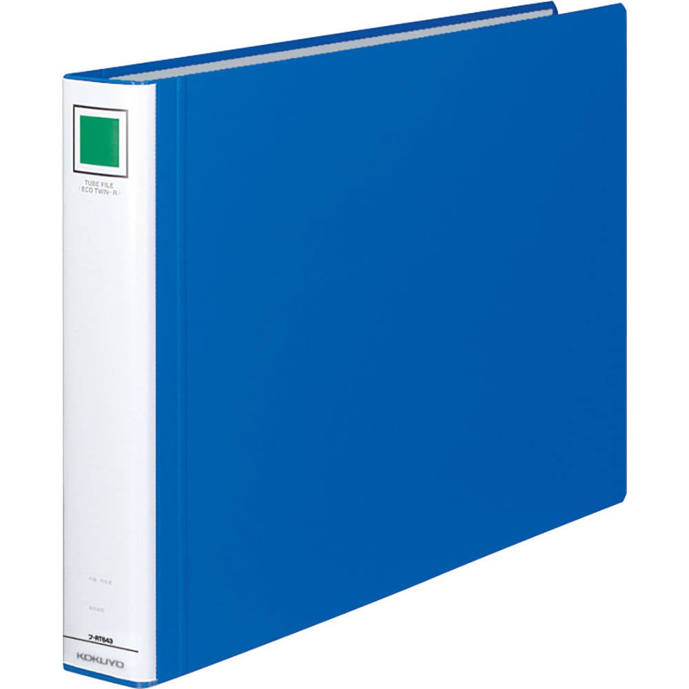 KOKUYO File Pipe Type File Eco-Twin R Double-Opening A3 2 Holes 400 Sheets Accommodating Blue F-RT643B