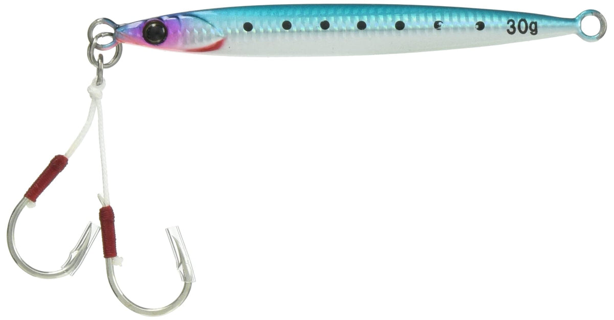 JACKALL Metal Jig, Big Backer, Jig, Slide Stick 1.1 oz (30 g), Sardine Glow Berry/Border Holo.