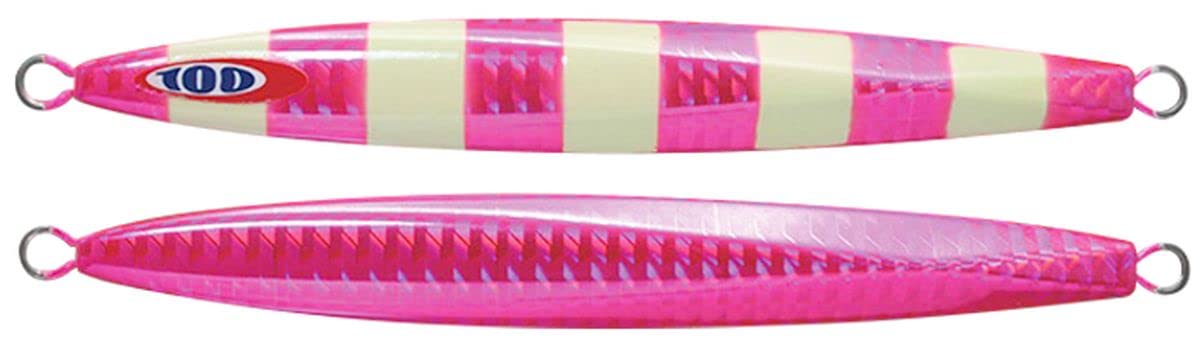 JACKALL Anchor Metal Jig Lure, Type 1, 5.6 oz (160 g), Pink/Glow Stripe