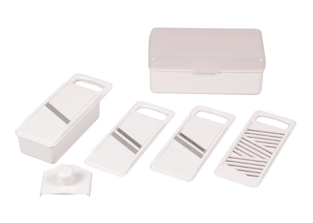 Pearl Metal C-2993 Vegetable Slicer, 4 Pieces, White
