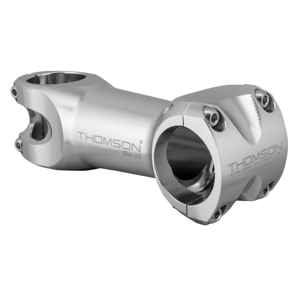 THOMSON X4 31.8 Bicycle Stem (1-1/8 x 0-Degree x 100mm, Silver)