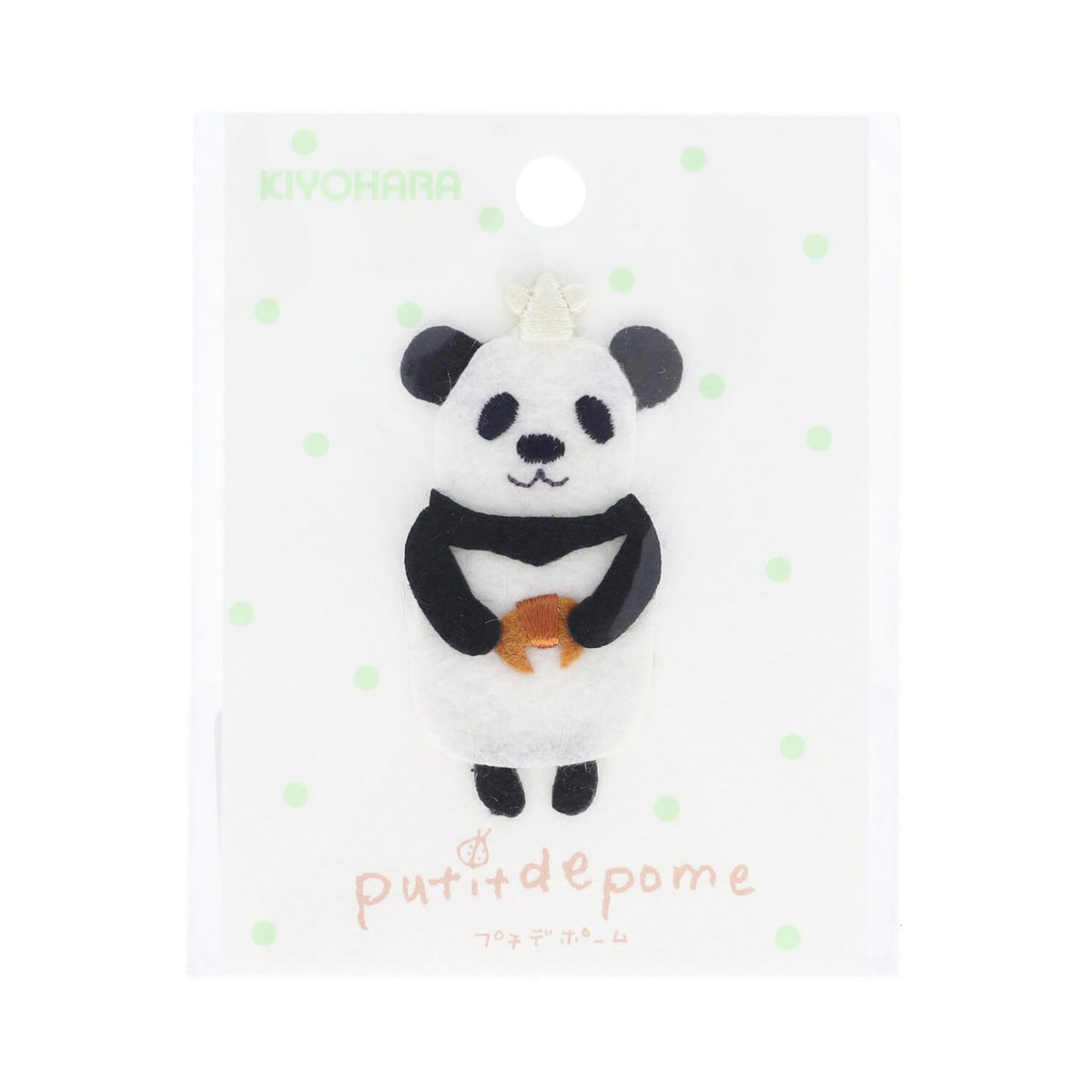 KIYOHARA putexidepo-mu Felt 3d Patch Panda PTM – 471