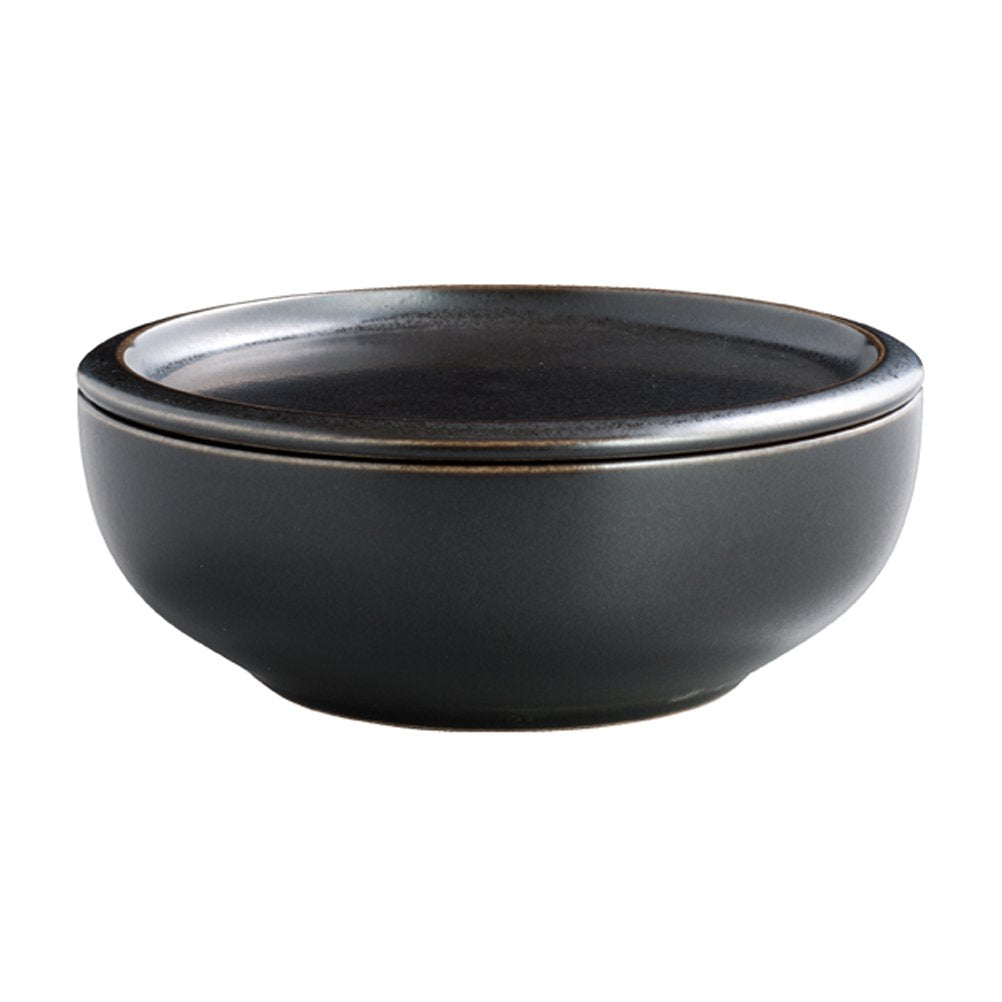 Kinto CLK-153 29574 Storage Container, Bowl & Lid, 6.3 x 2.6 inches (160 x 65 mm), Black