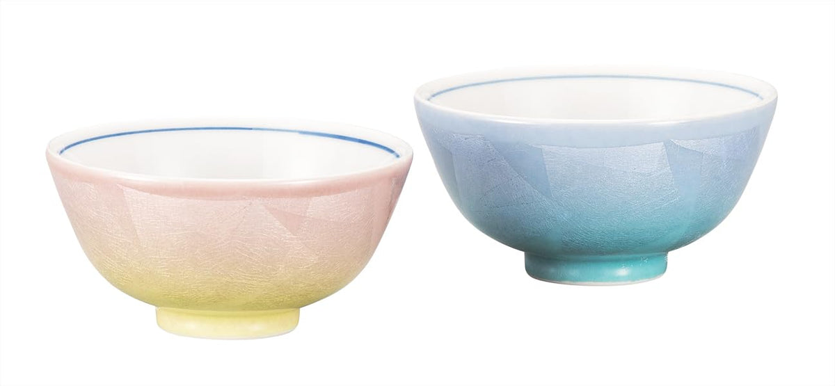 Nakamaru K9-556 “Kyutani Ware” Rice Bowl, 2-Color Silver