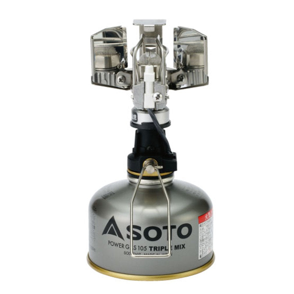 SOTO SOD-250 Small Lantern, OD Can, No Hoya Mantle, Windproof, Excellent Impact Resistant, Lightweight, Compact, Storage Case Included, Mountain Climbing, Camping, Touring, Platinum Lantern, Made in